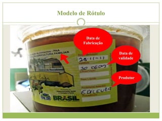 Modelo de Rótulo

Data de
Fabricação
Data de
validade

Produtor

 