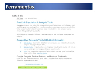 Análise de Links Ferramentas 
