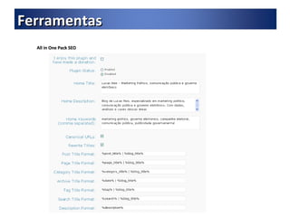 All in One Pack SEO Ferramentas 