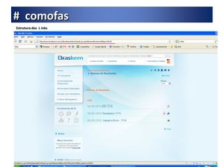 Estrutura dos  L inks #  comofas 