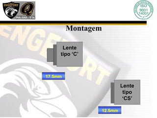 Montagem
Lente
tipo ‘C’
17.5mm
Lente
tipo
‘CS’
12.5mm
 
