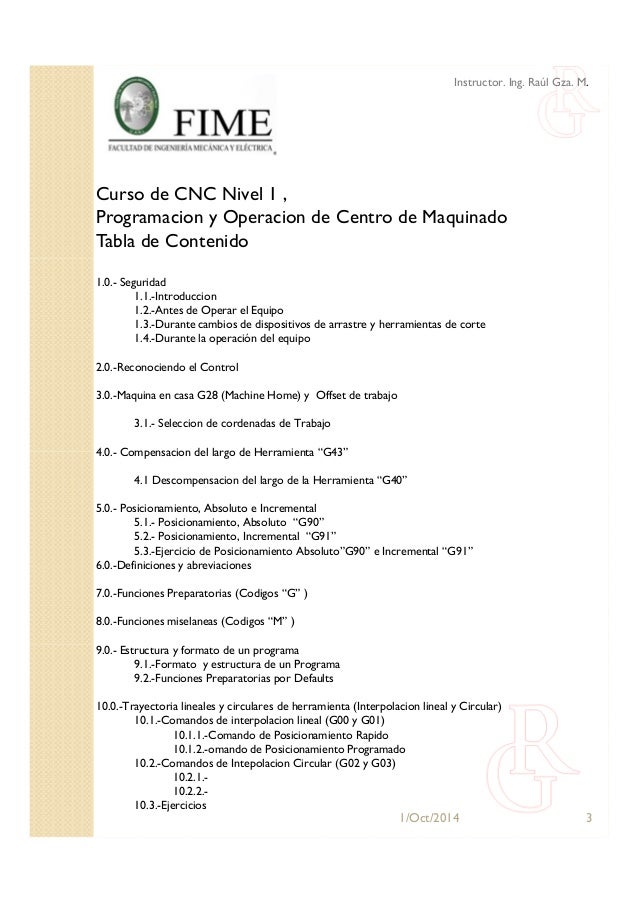 Curso de cnc