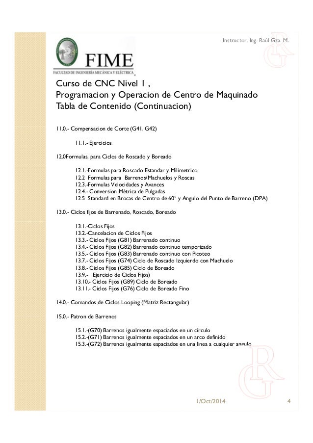 Curso de cnc