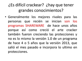 Crakear Curso de crackeo para empezar desde cero leccion 1 clase10 | PPTX