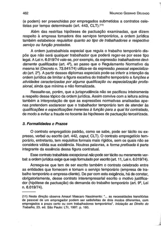 Curso de direito do trabalho [maurício godinho delgado] [2012]