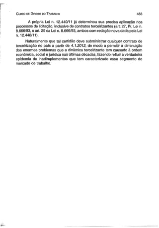 Curso de direito do trabalho [maurício godinho delgado] [2012]
