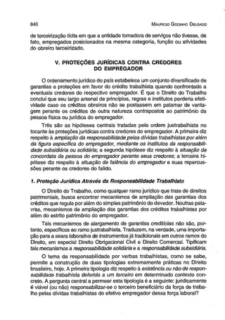 Curso de direito do trabalho [maurício godinho delgado] [2012]