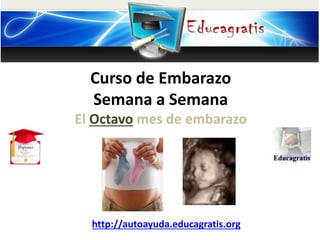 Curso de Embarazo
Semana a Semana
El Octavo mes de embarazo
http://autoayuda.educagratis.org
 