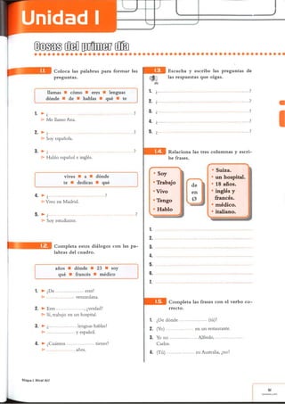 Curso de español 1 Things  A1.1