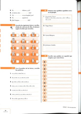 Curso de español 1 Things  A1.1