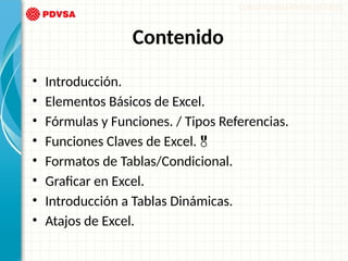 CURSO DE EXCEL (DEF.) a nivel basico para principiantes | PPTX