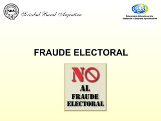FRAUDE ELECTORAL 