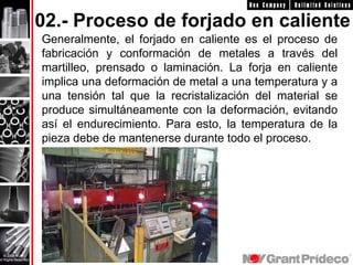 Forja Material CURSO DE FORJA EN CALIENTE DE METALES Y PRINCIPIOS | PPTX
