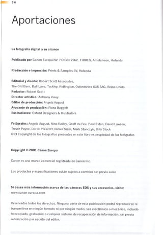 Curso de fotografia digital por canon