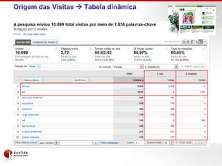 Origem das Visitas  Tabela dinâmica