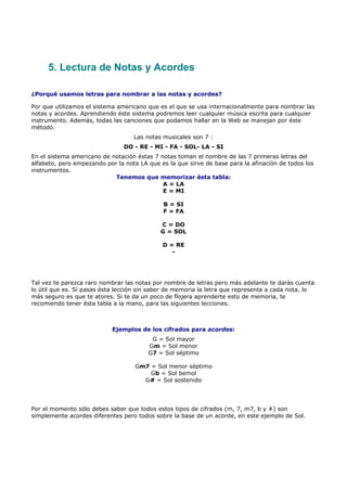 Curso de guitarra