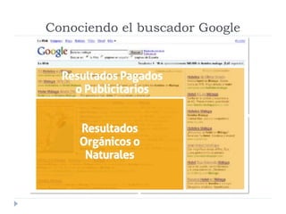 Conociendo el buscador Google

 