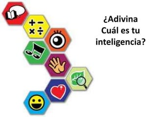 ¿Adivina
  Cuál es tu
inteligencia?
 