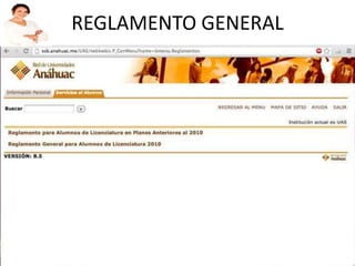 REGLAMENTO GENERAL
 