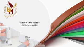 CURSO DE INDUCCIÓN
ESPECIALIDADES
 