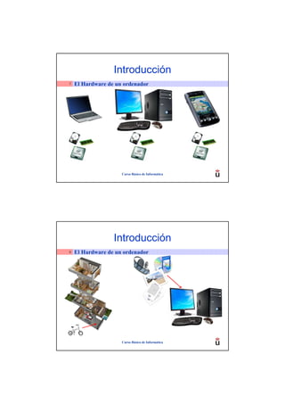 Introducción
7   El Hardware de un ordenador




                     Curso Básico de Informática




                  Introducción
8   El Hardware de un ordenador




                     Curso Básico de Informática
 