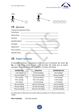 Curso de Inglés Básico.
Centro de Estudios Aclys.

13

 