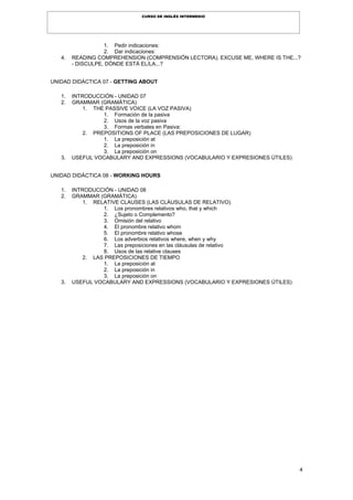 Curso de inglés intermedio | PDF