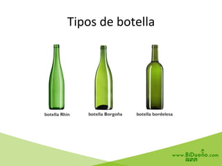 Tipos	
  de	
  botella	
  
 