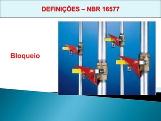 Bloqueio
DEFINIÇÕES – NBR 16577
 