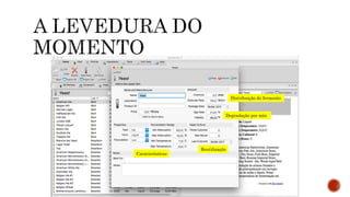 Distribuição do fermento
Degradação por mês
Características
Reutilização
 