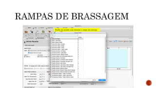 Perfis de acordo com técnica e corpo da cerveja
 