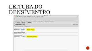 Minha leitura
Densidade correta
 