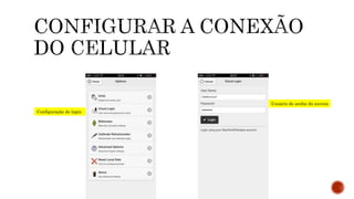 Usuário de senha da nuvem
Configuração de login
 