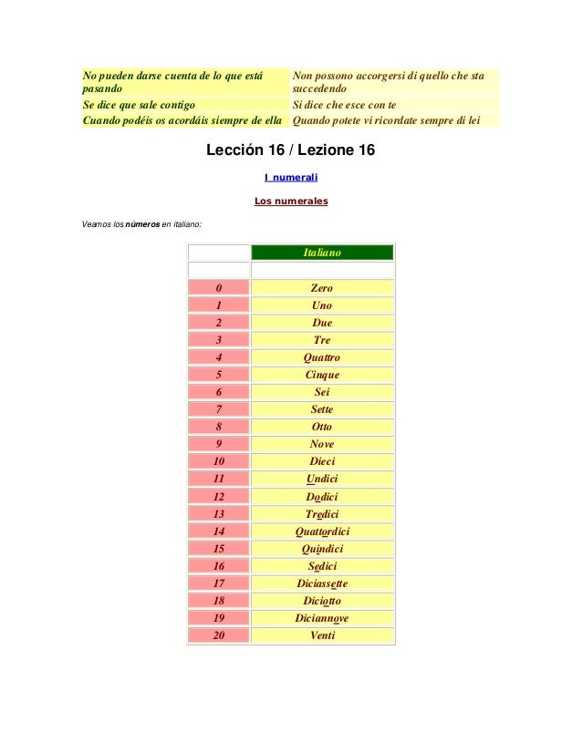 Curso De Italiano En 40 Lecciones