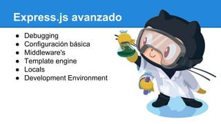 Curso de javascript y node avanzado | PPTX