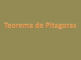Teorema de Pitagoras