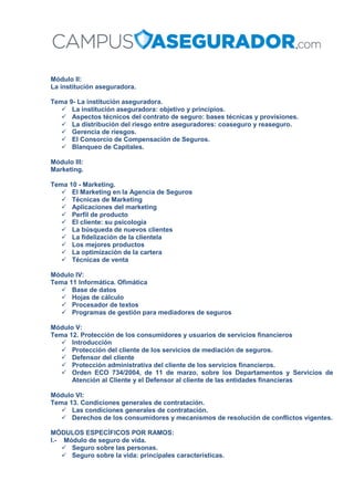 Curso de mediador de seguros grupo b | PDF