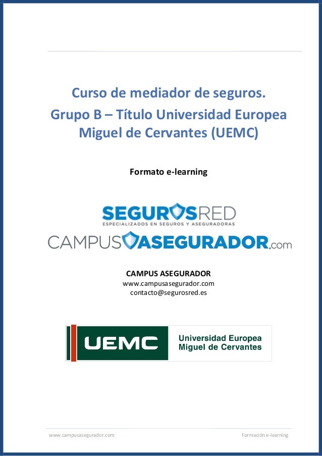 Curso de seguros