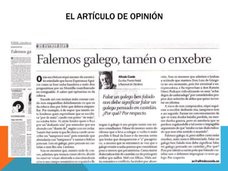 EL ARTÍCULO DE OPINIÓN
 