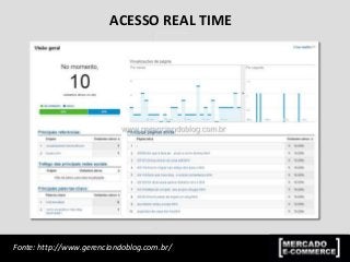 ACESSO REAL TIME
Fonte: http://www.gerenciandoblog.com.br/
 