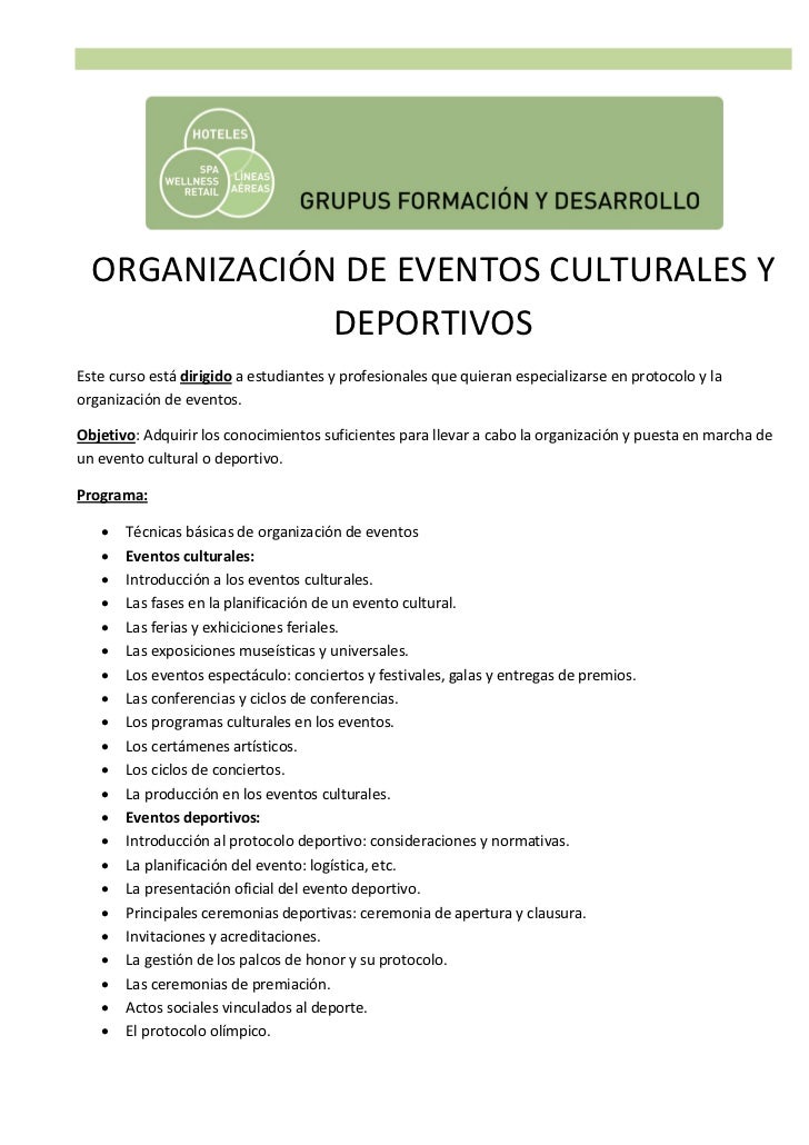 Curso de eventos
