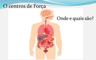 O centros de Força
Onde e quais são?
 