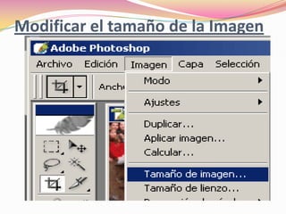 Modificar el tamaño de la Imagen 