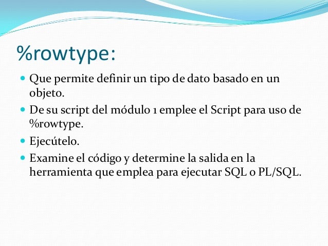 Curso pl sql