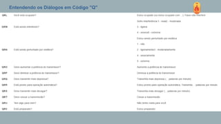 Entendendo os Diálogos em Código "Q"
 