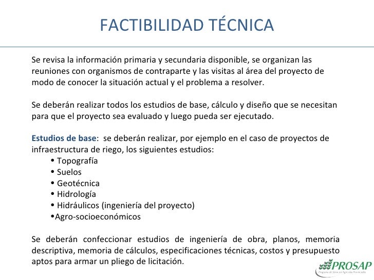Factibilidad de los proyectos (segunda parte): Viabilidad técnica e i…