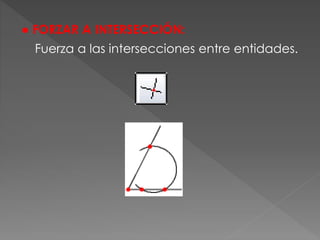 ● FORZAR A INTERSECCIÓN:
Fuerza a las intersecciones entre entidades.
 