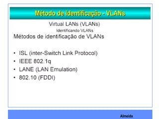 Almeida
Método de Identificação - VLANsMétodo de Identificação - VLANs
 