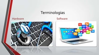 Terminologias
Hardware Software
 