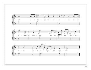 ß & ˙.                            œ . œ œ.                                œ œ                 œ          œ          œ          œ     œ. œ
                                                                          J
        ˙.
        mil!                      Lá        no         bos        -       que      fer    -   vo     -   ro         -          so,   Jo   -   sé
Í                                 Œ
                                                   *4
                                                       w                                                 w
    ?

        œ.             œ œ                                   ˙.                                       œ œ                                 œ
ß&                     J                œ                                                  œ . œ 1œ         œ œ
                                                        *5                               *1             4  2 *1                        5


Í
        o      -    ra ao   Pai
                            ˙
                                       de a        -     mor;
                                                             ˙.                            Lá  no
                                                                                                   ˙ - que
                                                                                                  bos          fer
                                                                                                                ˙
                                                                                                                                     - vo     -

        ˙              ˘                   ˘
                                                                                           Œ
    ?

ß& œ               ˙                   œ.              œ œ œ
                                                           3 2
                                                              œ œ œ                                       œ              ˙.
        ro     -   so,                 Jo      -   sé         o       -         ra ao          Pai       de a   -       mor.
Í       ˙.                             Œ                      ˙.                 ˘                        œ˘             ˙.
    ?



                                                                                                                                                   105
 